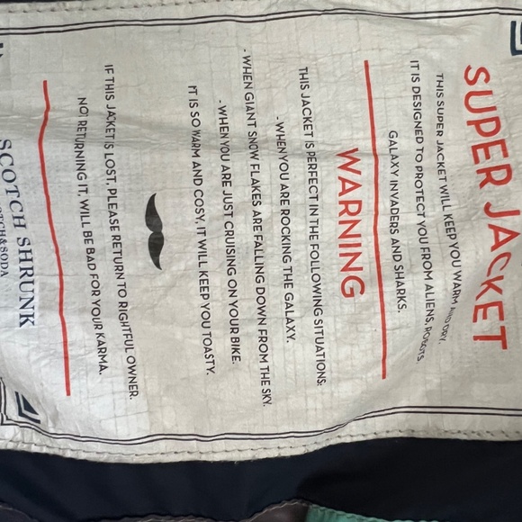 Fall jacket  Scotch & Soda  Shrunk  Hooded puffer artwork | Kids size 8 - Picture 6 of 8